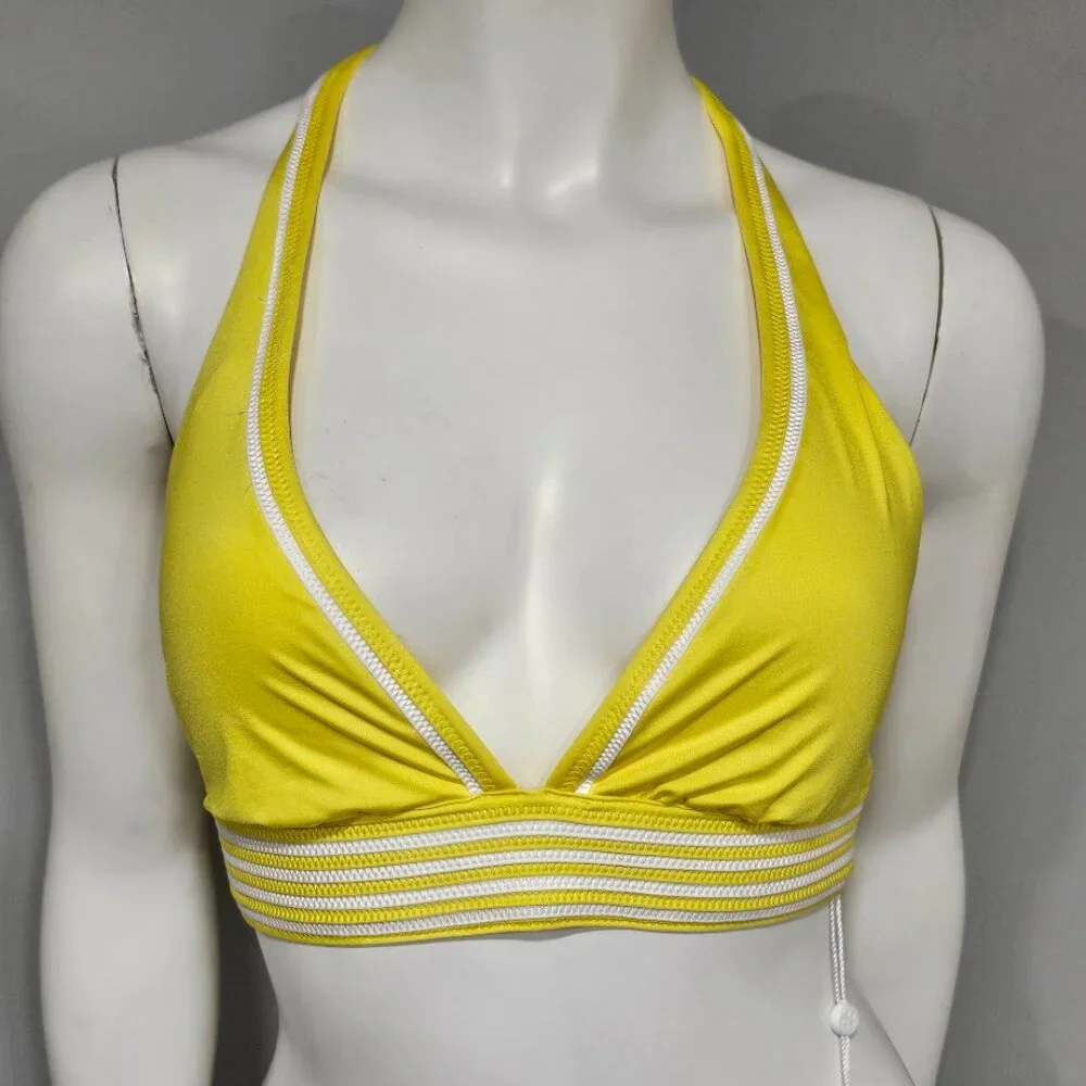 Trina Turk Monaco Pleated Halter Bikini Top - Picture 2 of 8